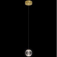 Φωτιστικό Κρεμαστό LED 4,2W 230V 336lm Θερμό Φως Χρυσαφί DIAMOND